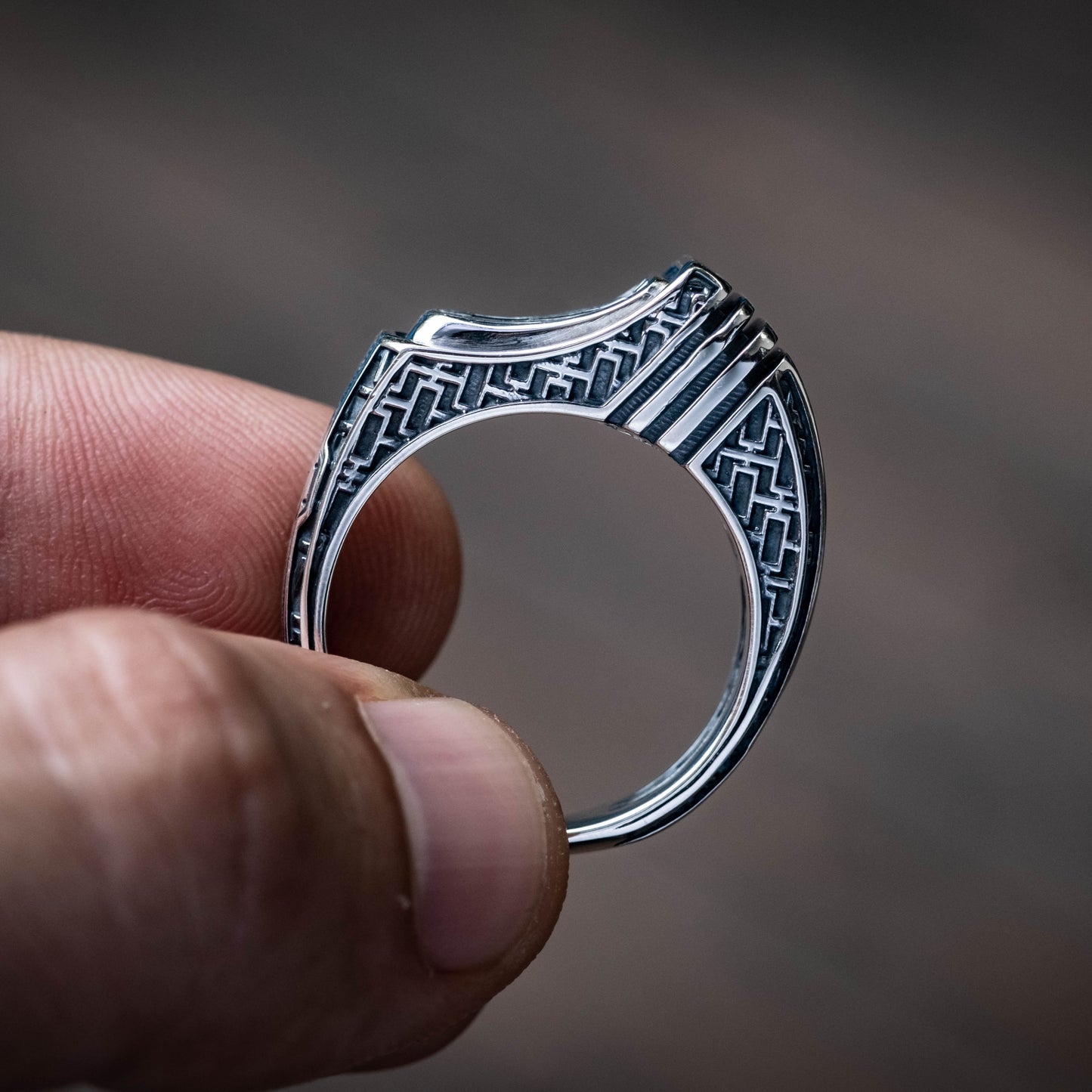 Silver Titan Ring