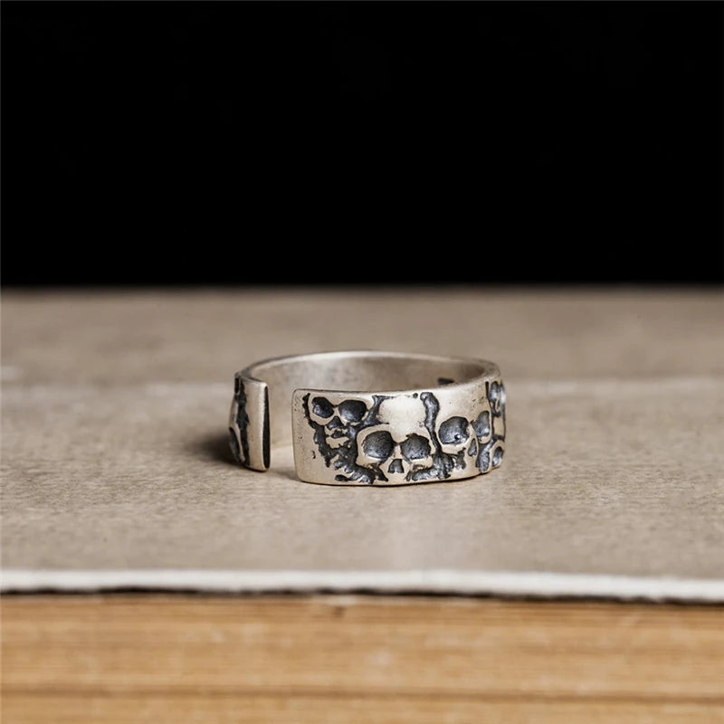 Silver Skulls Ring