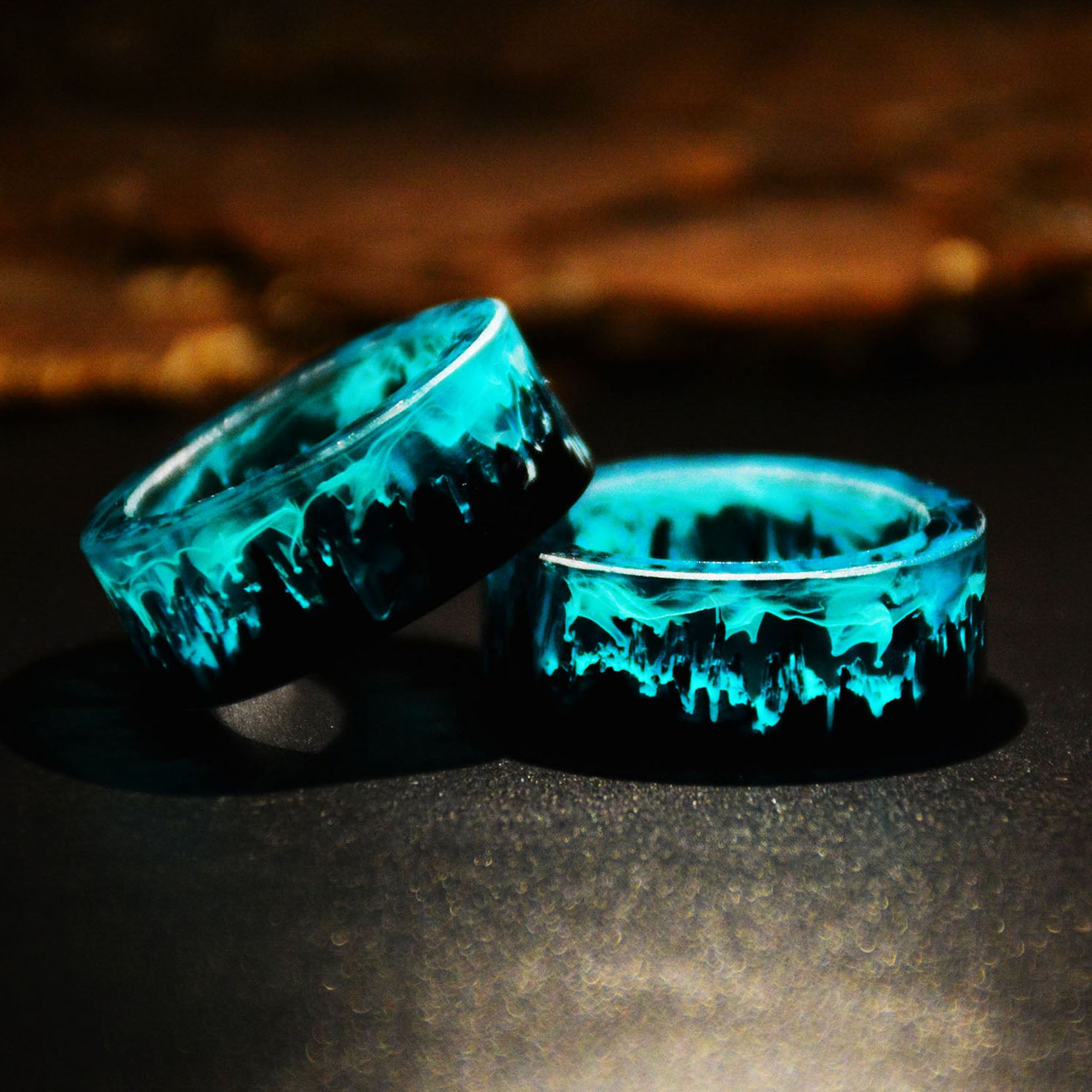 Blue Resin Ring - Empire of the Gods