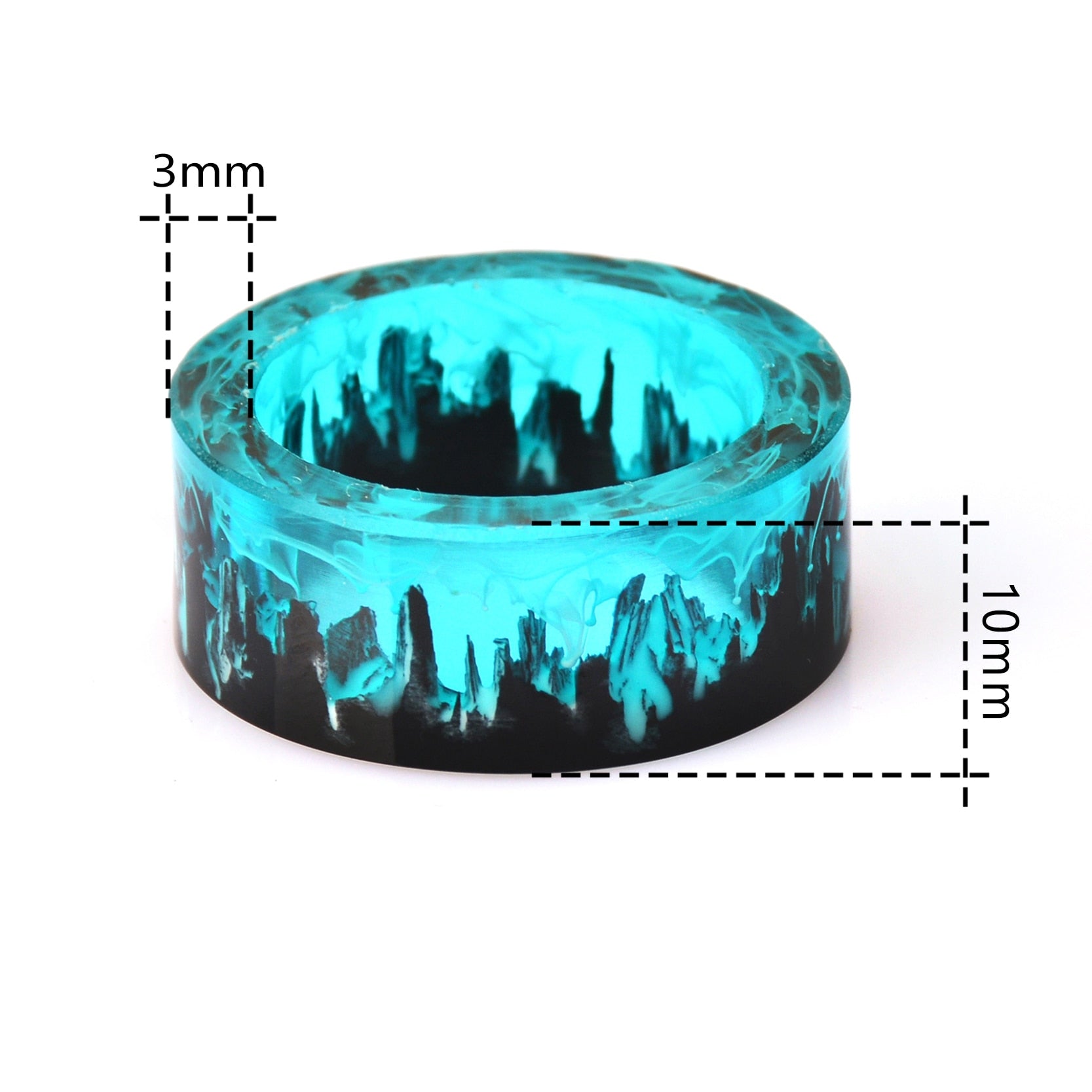 Blue Resin Ring - Empire of the Gods