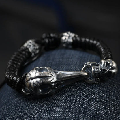 Raven Skull Bracelet