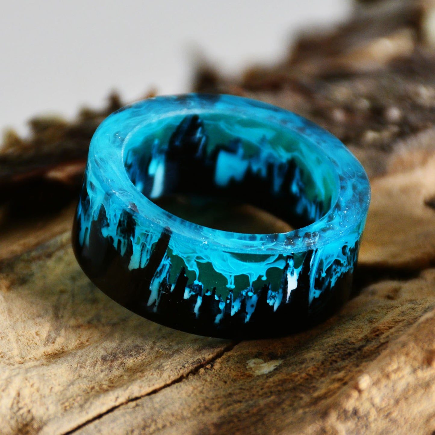 Blue Resin Ring - Empire of the Gods