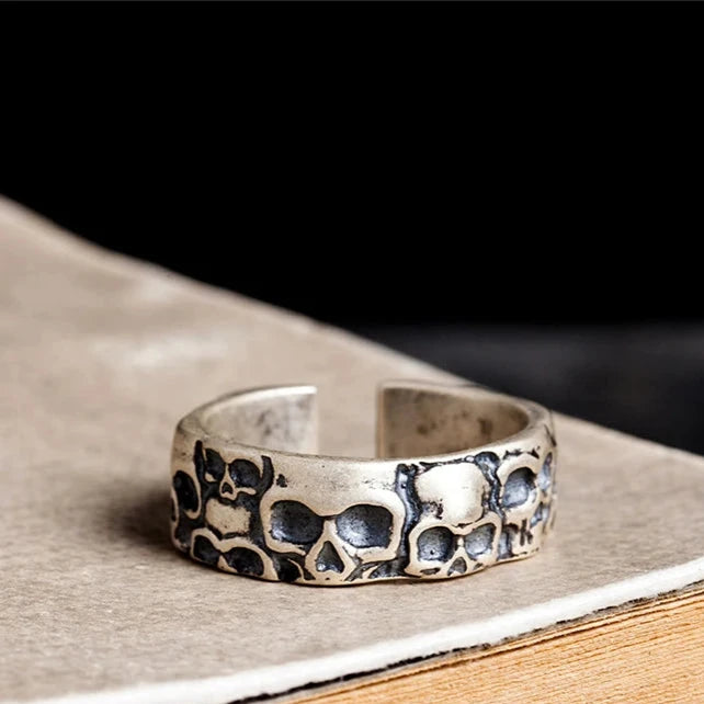 Silver Skulls Ring