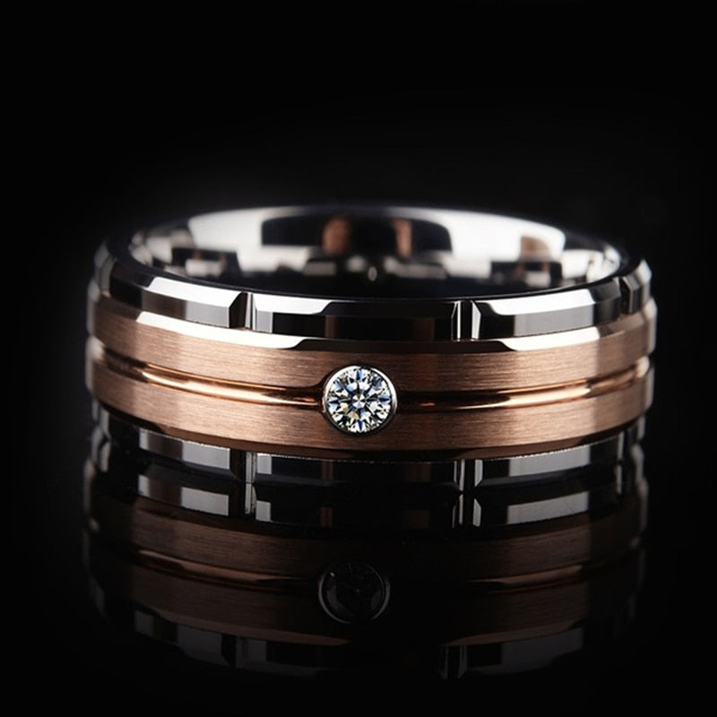 Diamond Tungsten Ring - Empire of the Gods