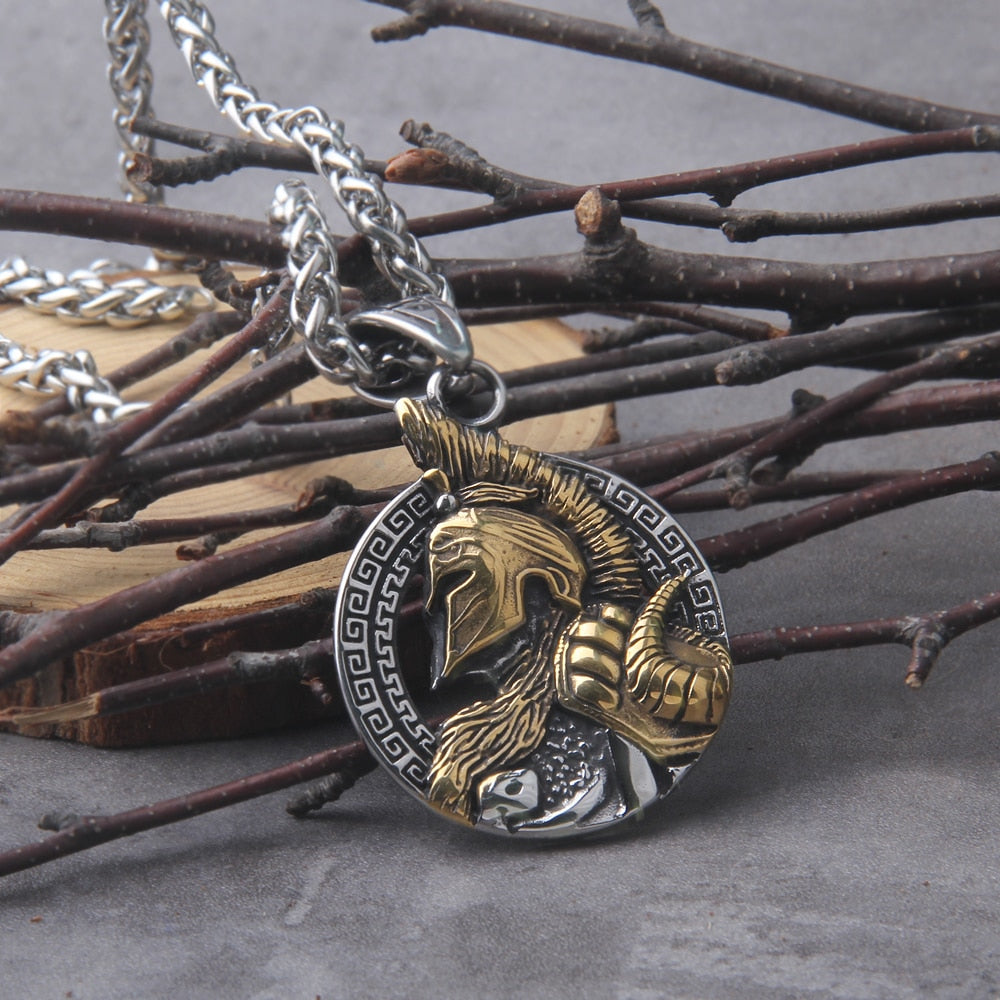 925S Spartan Warrior Necklace - Empire of the Gods