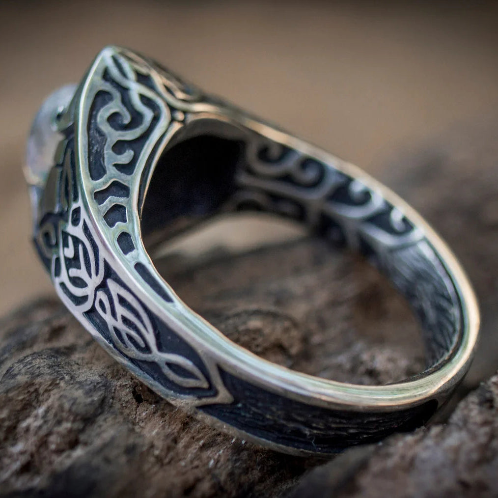 Celtic Moonstone Ring