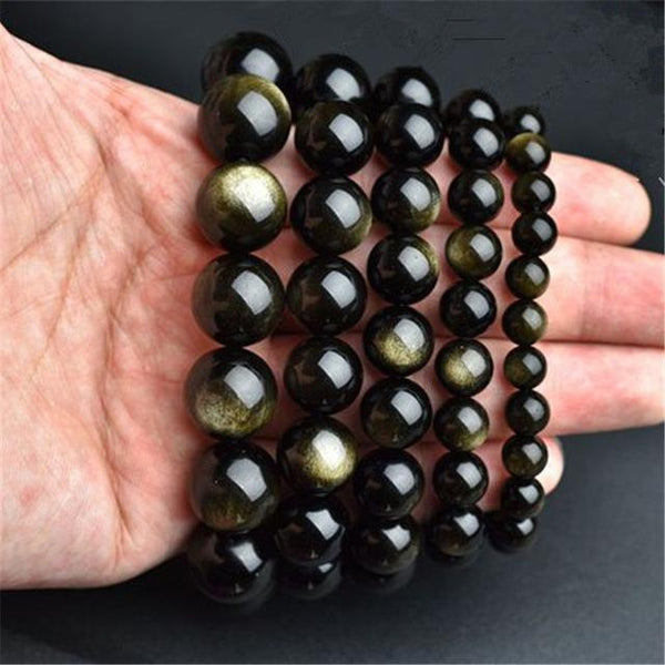 Gold Obsidian Bracelet - Empire of the Gods