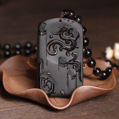 Obsidian Ryujin Necklace - Empire of the Gods