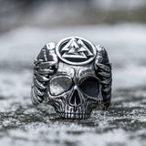 Valknut Skull Ring - Empire of the Gods