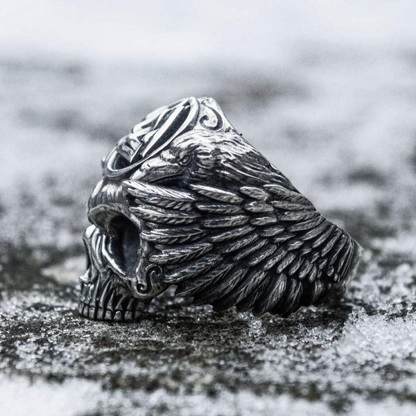 Valknut Skull Ring - Empire of the Gods