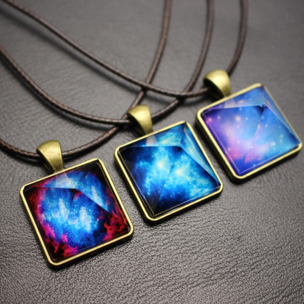 Glowing Stardust Crystals Pendant Necklaces - Empire of the Gods