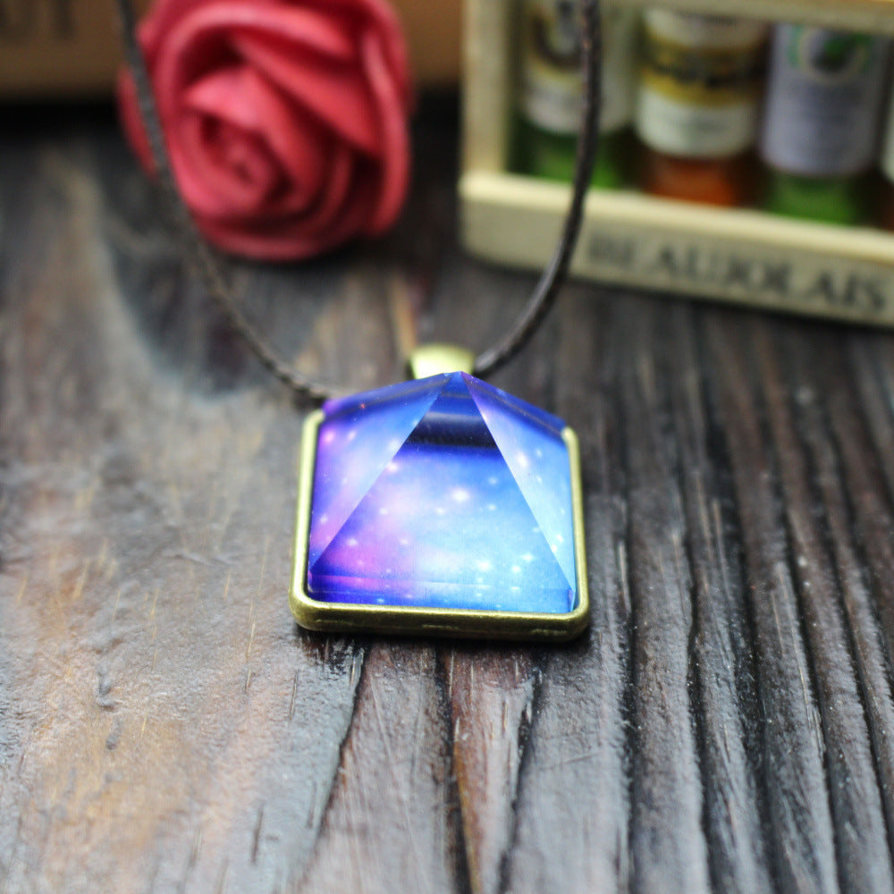 Glowing Stardust Crystals Pendant Necklaces - Empire of the Gods