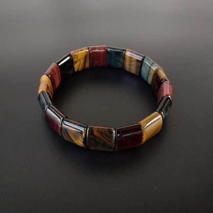 Colorful Tiger Eye Bracelet - Empire of the Gods