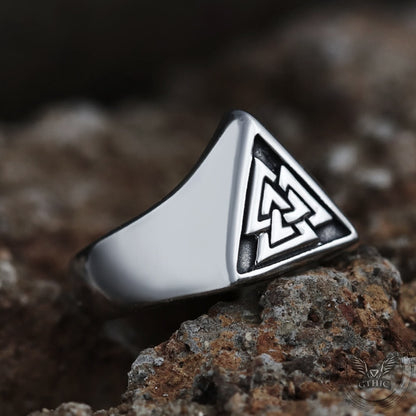 Triangle Valknut Ring - Empire of the Gods