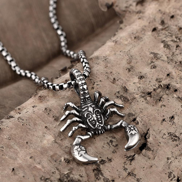 Titanium Scorpion Pendant Necklace - Empire of the Gods