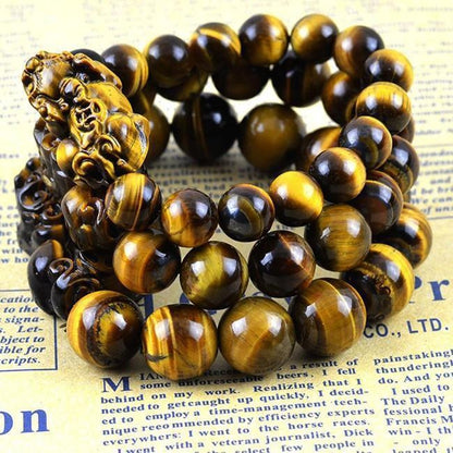 Tiger Eye Foo Dog Bracelet - Empire of the Gods