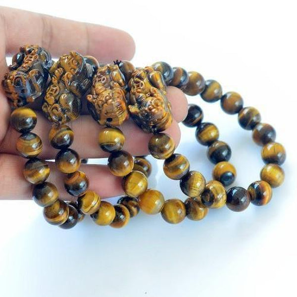 Tiger Eye Foo Dog Bracelet - Empire of the Gods