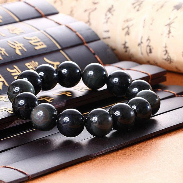 Obsidian Beads Bracelet - Empire of the Gods