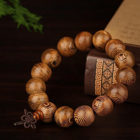 Wenge Stretch Beaded Bracelet - Empire of the Gods