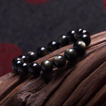 Gold Obsidian Bracelet - Empire of the Gods