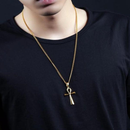 Mystic Ankh Cross Pendant Necklace - Empire of the Gods