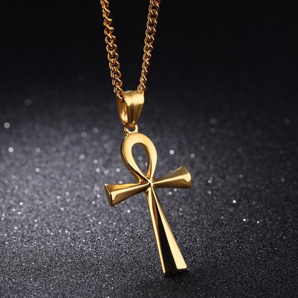 Mystic Ankh Cross Pendant Necklace - Empire of the Gods