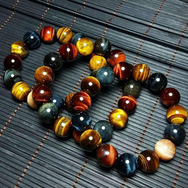 Multi-Color Tiger Eye Stones Bracelet - Empire of the Gods