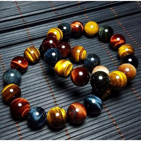 Multi-Color Tiger Eye Stones Bracelet - Empire of the Gods