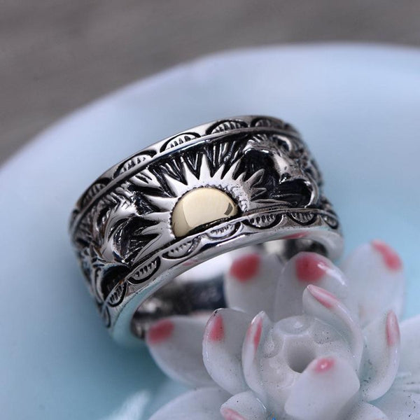 925 Sterling Silver Sunrise Ring - Empire of the Gods