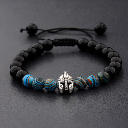 Spartan Helmet Stone Bracelets - Empire of the Gods