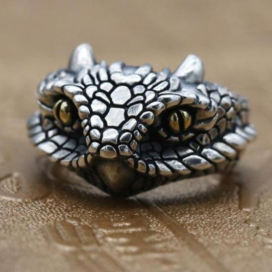 925 Sterling Silver Snake Ring - Empire of the Gods