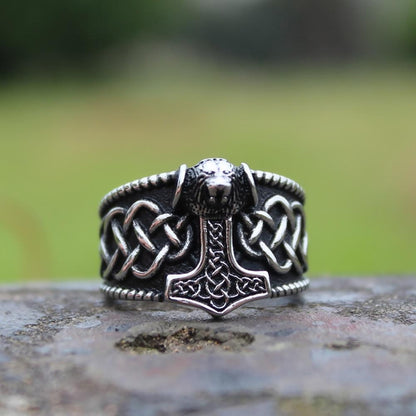 Bear Mjolnir Ring - Empire of the Gods