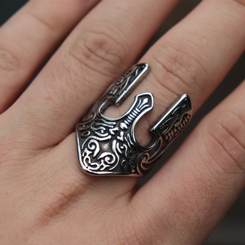 Engraved Spartan Helmet Ring - Empire of the Gods